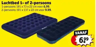 Kruidvat Luchtbed 1 of 2 persoons 1 persoons aanbieding