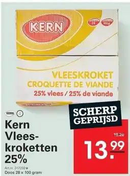 Sligro Kern Vleeskroketten 25% aanbieding