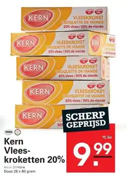 Sligro Kern Vleeskroketten 20% aanbieding