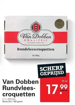 Sligro Van Dobben Rundvlees- croquetten aanbieding
