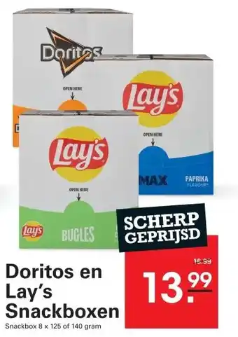 Sligro Doritos en Lay's Snackboxen aanbieding
