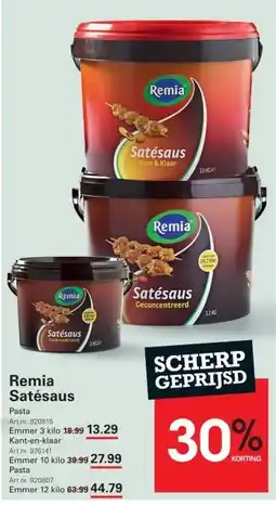Sligro Remia Satésaus aanbieding