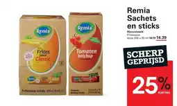 Sligro Remia Sachets en sticks aanbieding