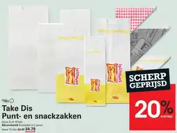 Sligro Take Dis Punt- en snackzakken aanbieding