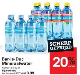 Sligro Bar-le-Duc Mineraalwater aanbieding