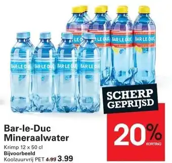 Sligro Bar-le-Duc Mineraalwater aanbieding