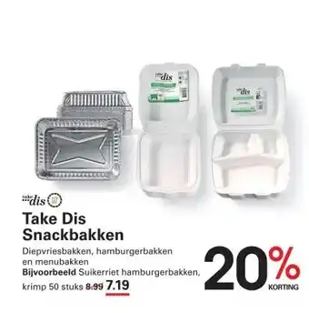 Sligro Take Dis Snackbakken aanbieding