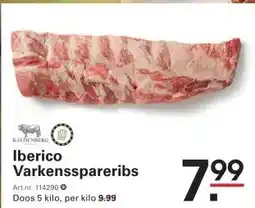 Sligro Iberico Varkensspareribs aanbieding