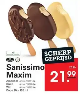 Sligro Sanissimo Maxim aanbieding