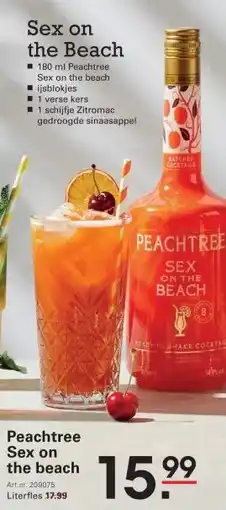 Sligro Peachtree Sex on the beach aanbieding