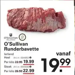 Sligro O'Sullivan Runderbavette aanbieding