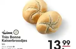 Sligro tisbonne Très Bonne Kaiserbroodjes aanbieding