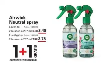 Sligro Airwick Neutral spray aanbieding