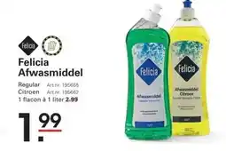Sligro Felicia Afwasmiddel aanbieding