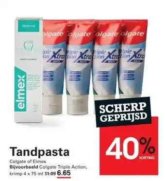 Sligro Tandpasta aanbieding