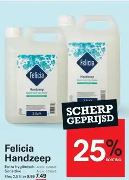 Sligro Felicia Handzeep aanbieding