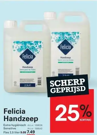 Sligro Felicia Handzeep aanbieding