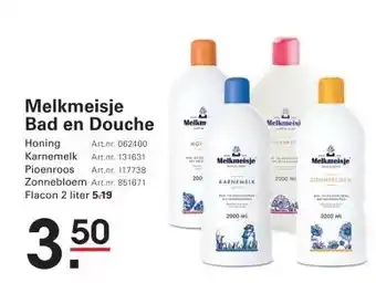 Sligro Melkmeisje Bad en Douche aanbieding