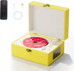 Amazon Yintiny gele CD speler aanbieding