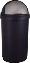 Bol.com Curver Roll Prullenbak - 50 l - Zwart aanbieding