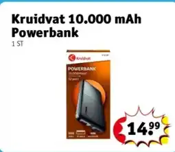 Kruidvat Kruidvat 10.000 mAh Powerbank aanbieding