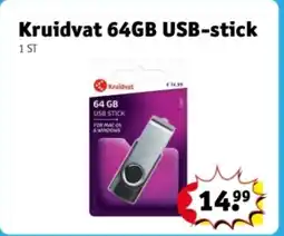 Kruidvat Kruidvat 64GB USB-stick aanbieding