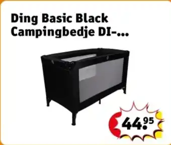 Kruidvat Ding Basic Black Campingbedje DI aanbieding