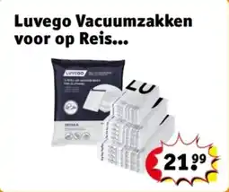 Kruidvat Luvego Vacuumzakken voor op Reis aanbieding