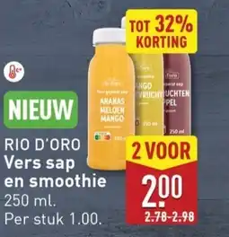 ALDI RIO D'ORO Vers sap en smoothie aanbieding