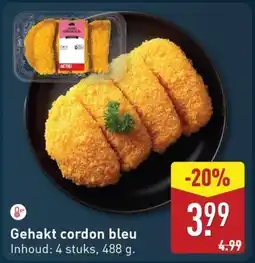 ALDI Gehakt cordon bleu aanbieding