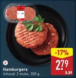 ALDI Hamburgers aanbieding