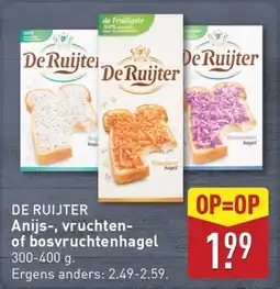 ALDI De Ruijter Anijs, vruchten of bosvruchtenhagel aanbieding