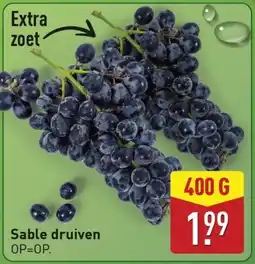 ALDI Sable druiven aanbieding