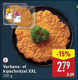 ALDI Varkens of kipschnitzel XXL aanbieding