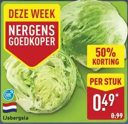 ALDI IJsbergsla aanbieding