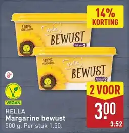 ALDI Hella Margarine bewust aanbieding