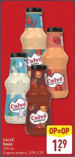 ALDI Calvé Saus aanbieding