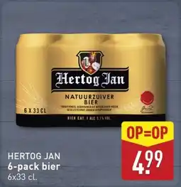 ALDI Hertog Jan 6 pack bier aanbieding