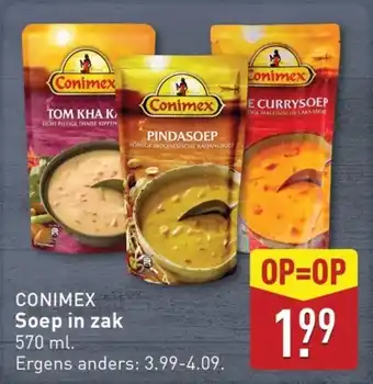 ALDI Conimex Soep in zak aanbieding
