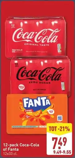 ALDI 12 pack Coca-Cola of Fanta aanbieding