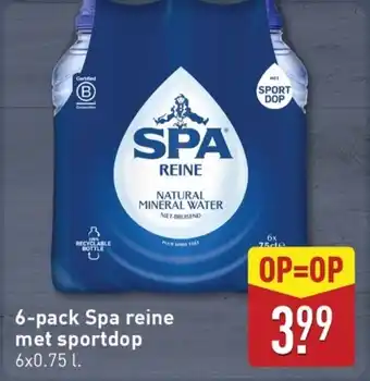 ALDI 6 pack Spa reine met sportdop aanbieding