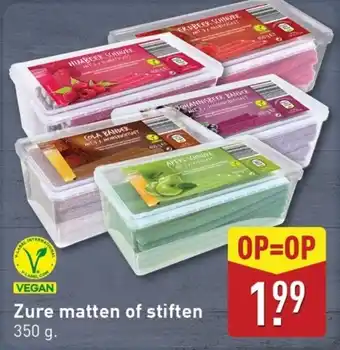 ALDI Zure matten of stiften aanbieding