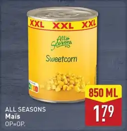 ALDI All seasons Maïs aanbieding