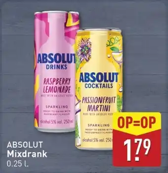 ALDI Absolut Mixdrank aanbieding