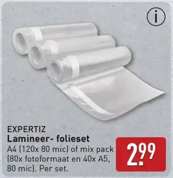 ALDI Expertiz Lamineer folieset aanbieding