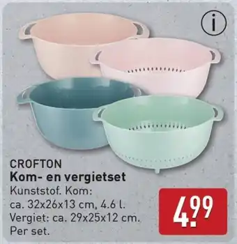 ALDI Crofton Kom en vergietset aanbieding