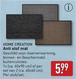 ALDI Home creation anti stof mat aanbieding