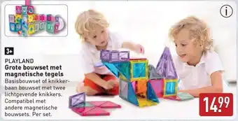 ALDI Playland Grote bouwset met magnetische tegels aanbieding