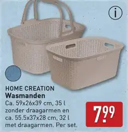 ALDI Home creation wasmanden aanbieding