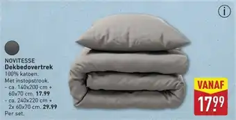 ALDI Novitesse Dekbedovertrek aanbieding